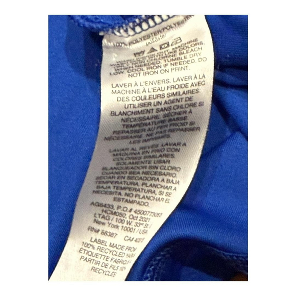 Adidas Shirt Boys XL Blue Performance Graphic Short Sleeve Athletic Training - Picture 5 of 6